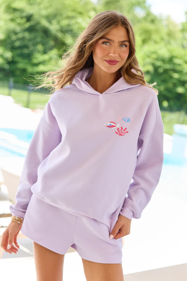 A Reel Catch Purple Graphic Hoodie - Image 2