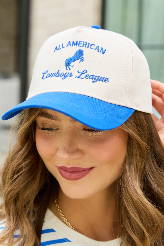All American Cowboy League Blue Trucker Hat SALE