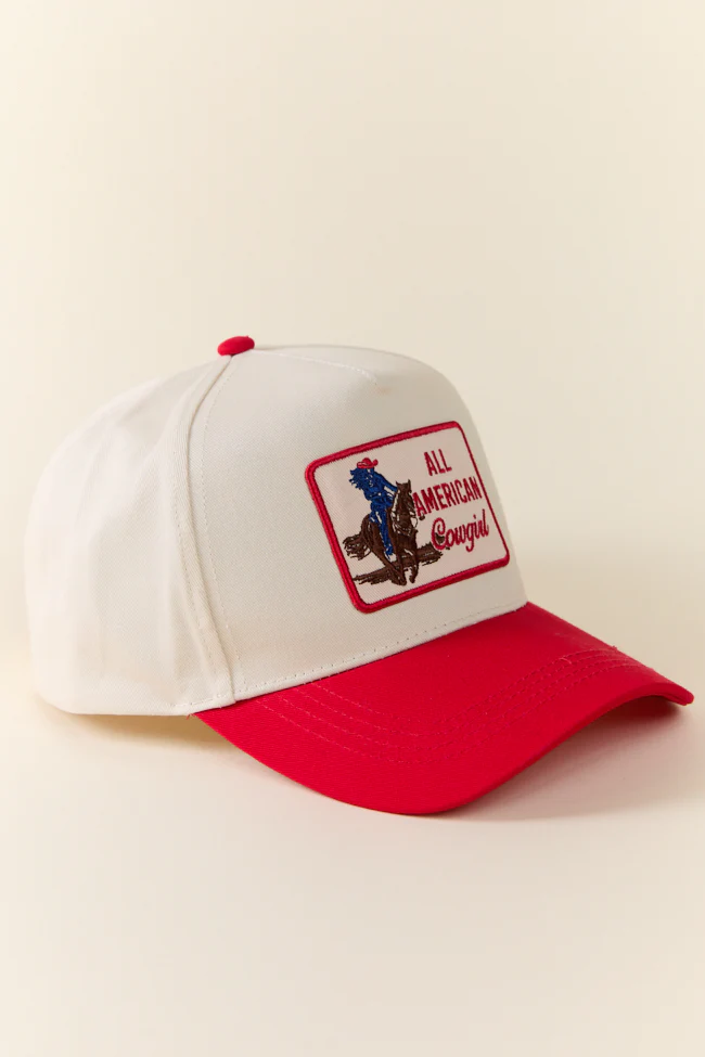 All American Cowgirl Red Trucker Hat FINAL SALE - Image 4