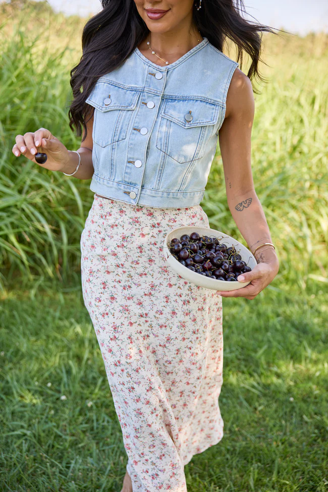 Anna Light Wash Denim Vest - Image 6
