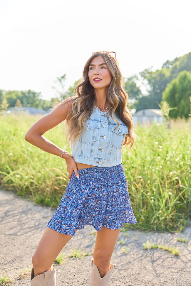 Anna Light Wash Denim Vest - Image 8