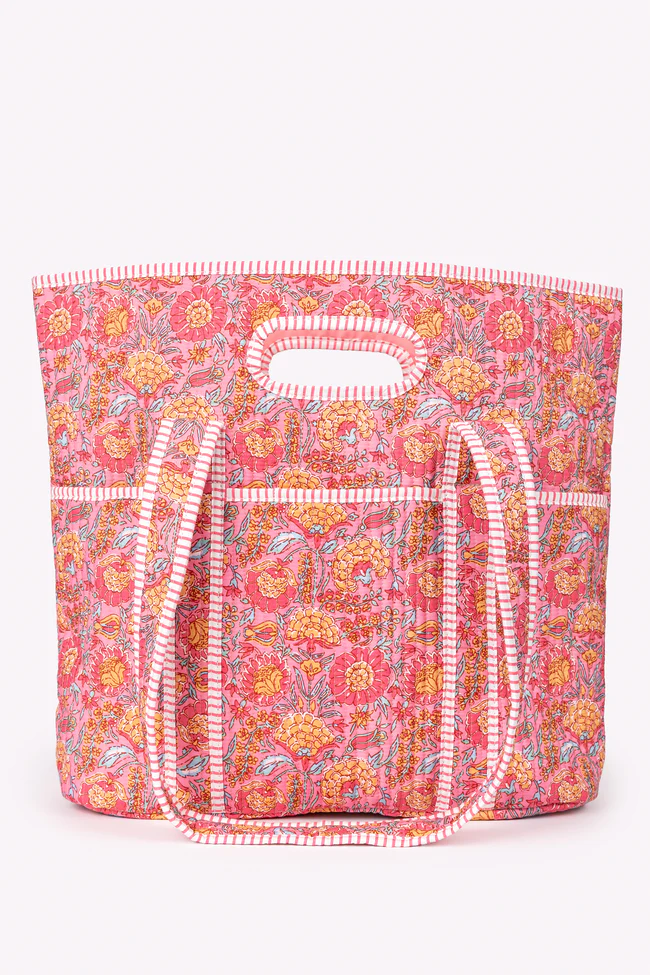 Avery Pink Floral Quilted Tote SALE - Image 4