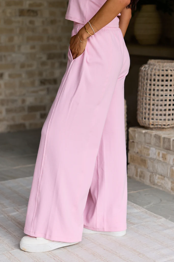 Banks Pink Wide Leg Pants - Image 3