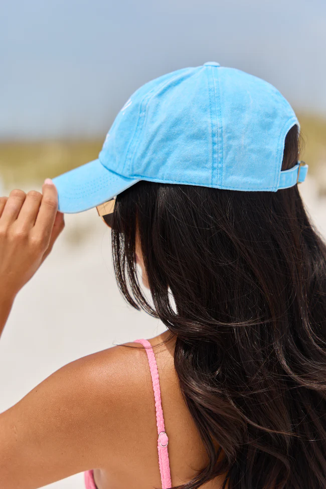 Blue Sunshine And Coffee Baseball Hat SALE - Image 4