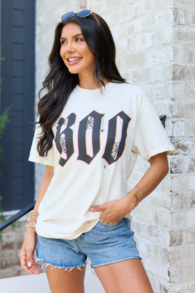 Boo Ivory Graphic Tee - Image 4