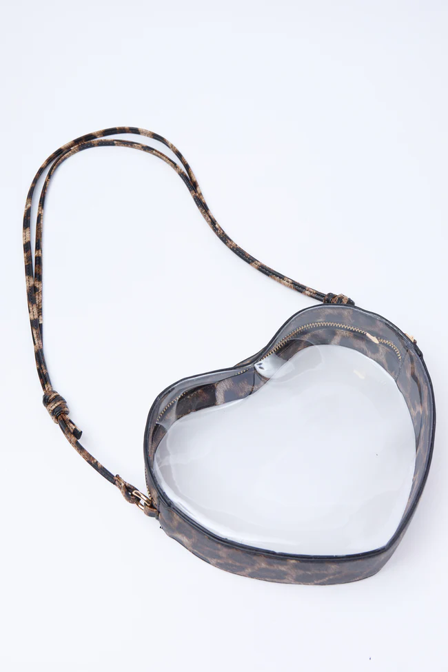 Cat Leopard Heart Handbag FINAL SALE