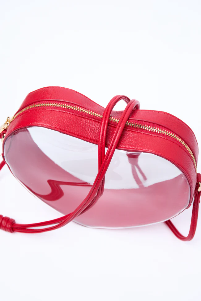 Cat Red Heart Handbag FINAL SALE - Image 2