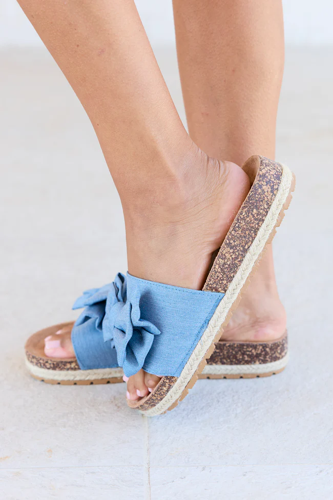 Clash Blue Bow Sandal SALE - Image 2