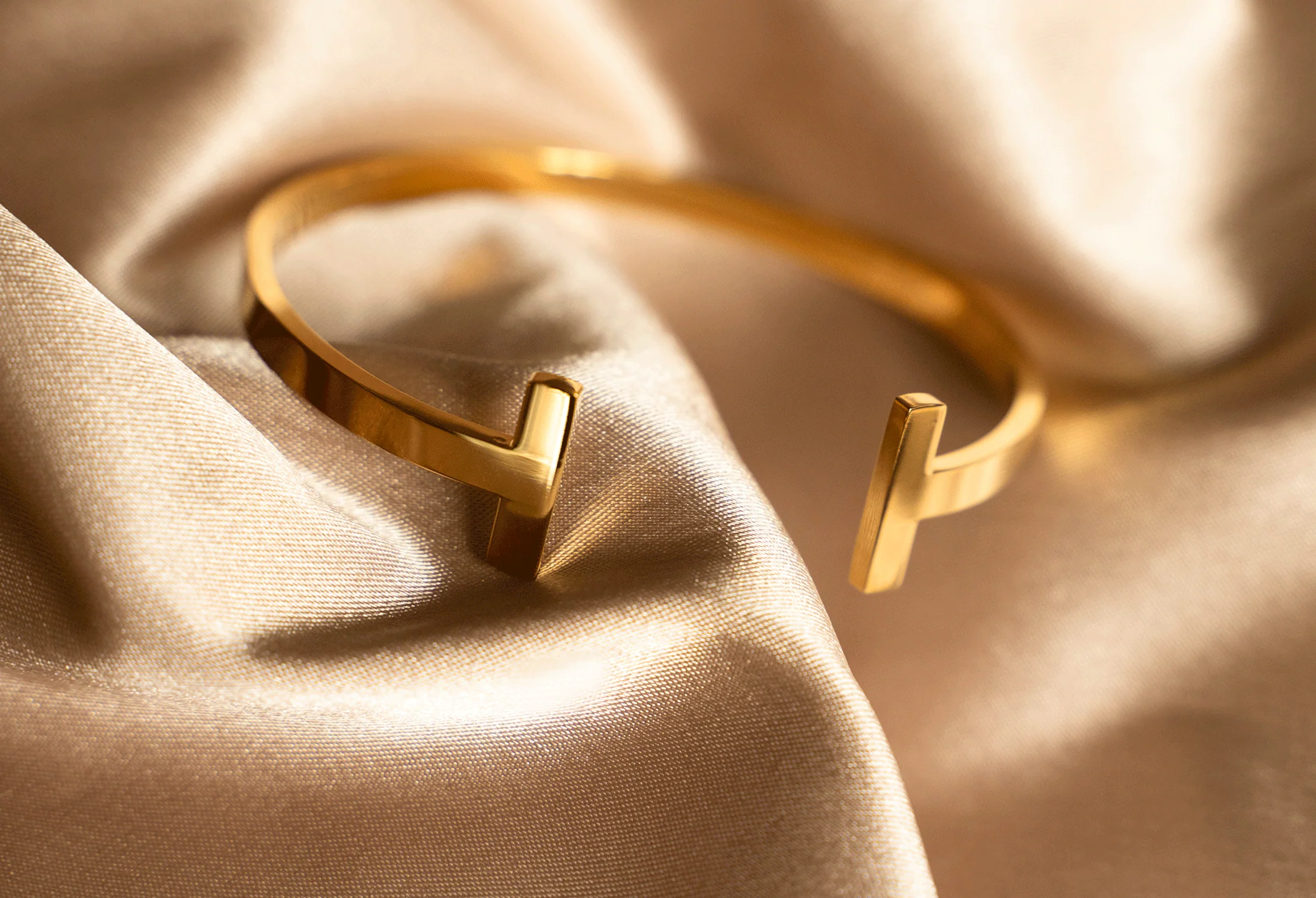 Cleo Gold Cuff Bracelet - Image 2