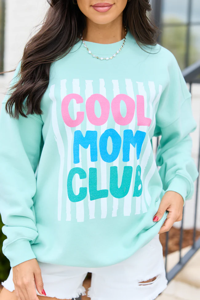 Cool Mom Club Mint Graphic Sweatshirt - Image 2