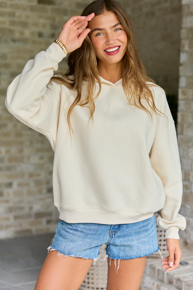 Everyday Ease Cream Hoodie - Image 3