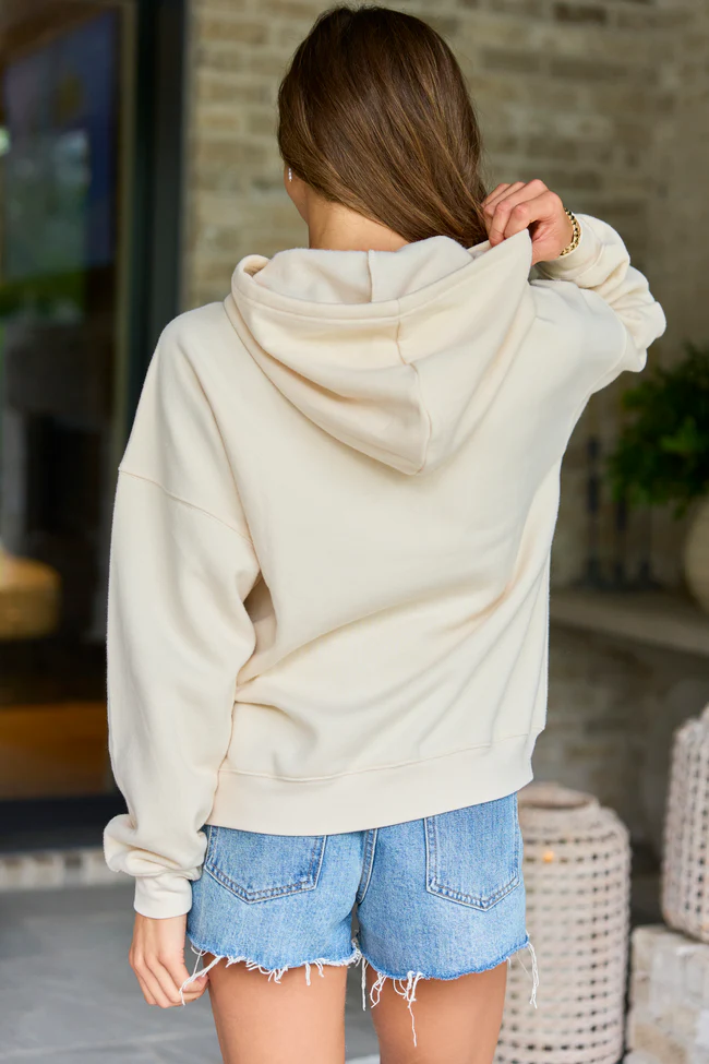 Everyday Ease Cream Hoodie - Image 4