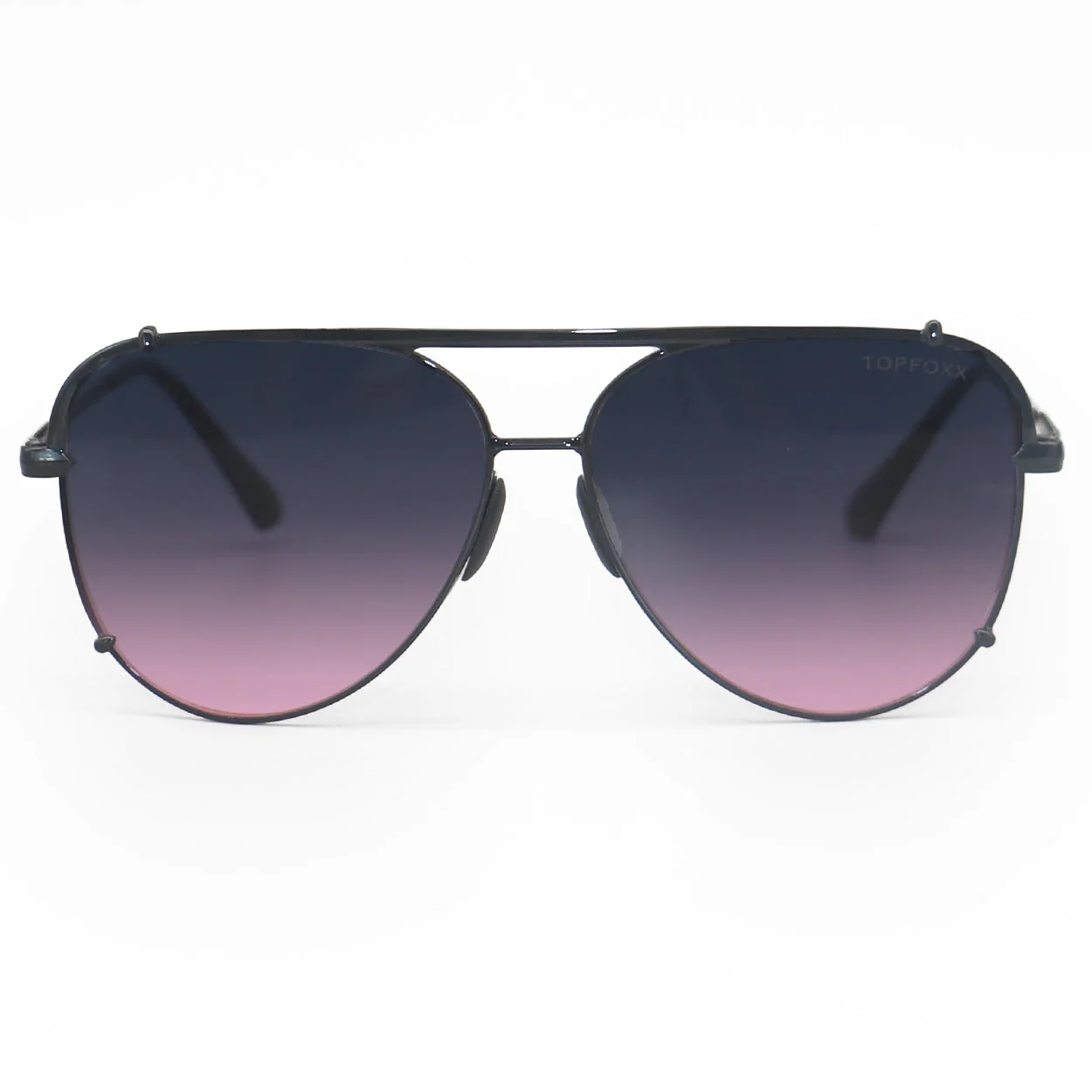 TopFoxx Cristina - Tangle Free - Faded Purple & Pink Aviator Sunglasses - Image 3
