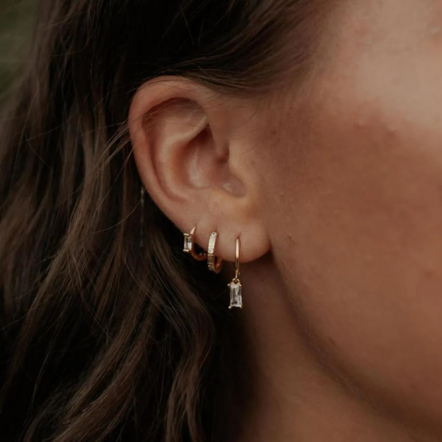 Diana Diamond Hoop Earrings - Image 2
