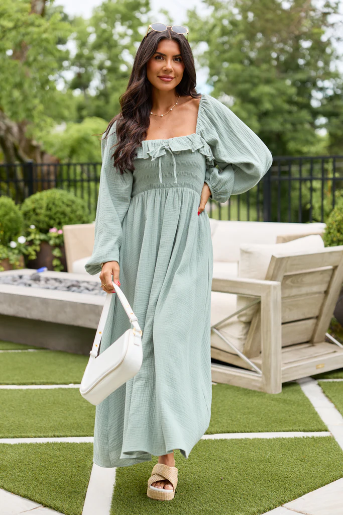 Elaine Sage Smocked Top Maxi Dress - Image 2