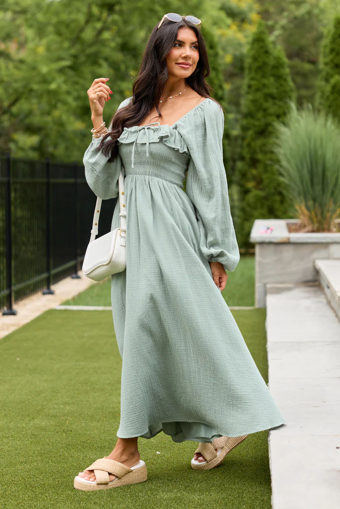 Elaine Sage Smocked Top Maxi Dress - Image 4