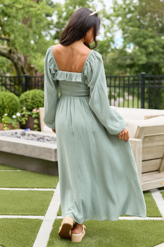 Elaine Sage Smocked Top Maxi Dress - Image 5