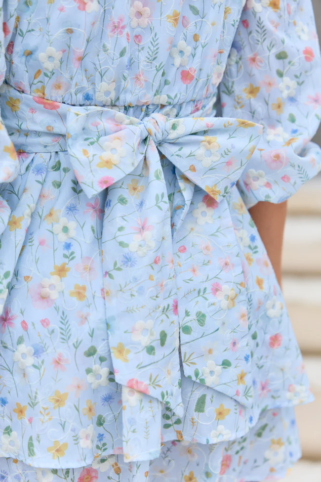 Elizabeth Blue Floral Dress SALE - Image 5