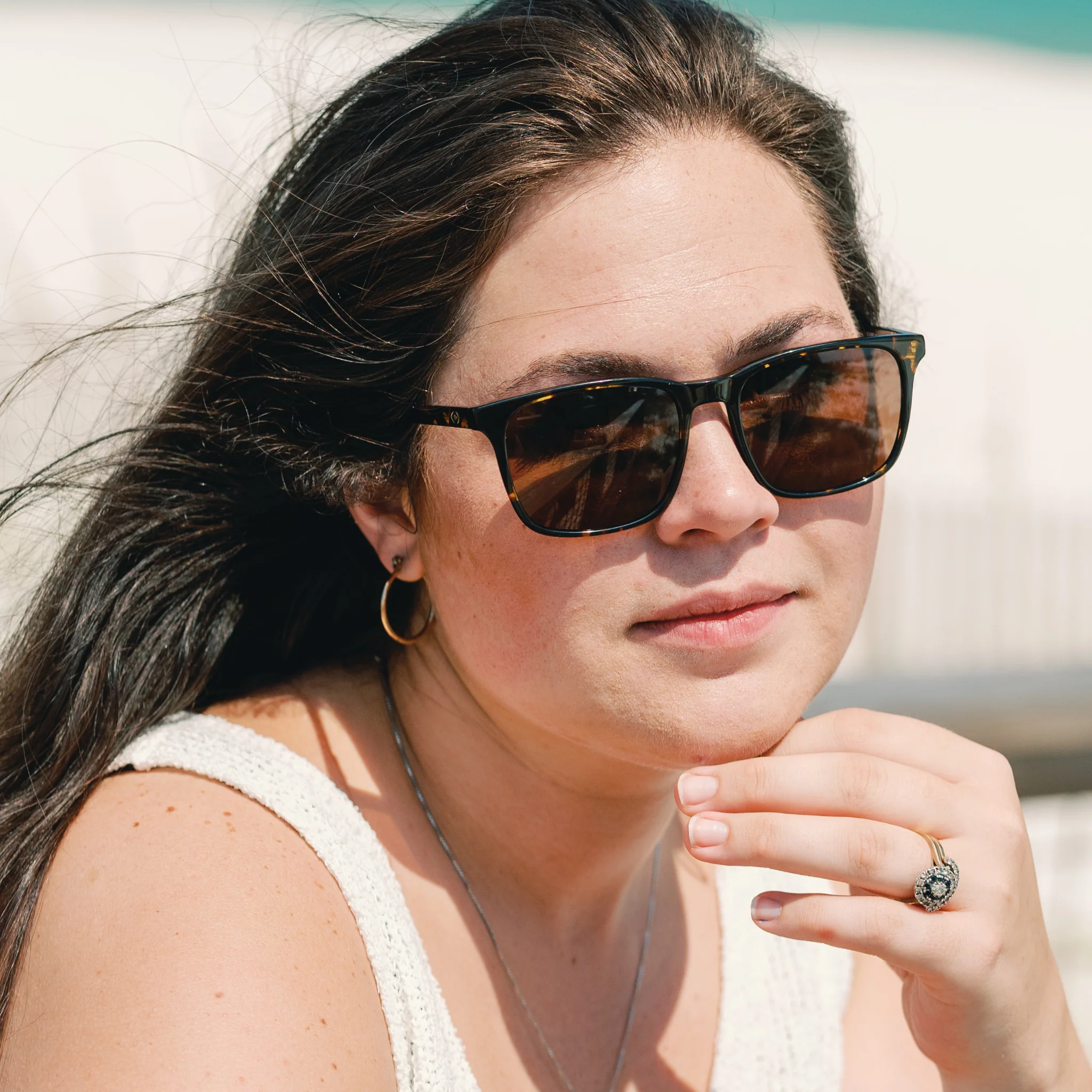 TopFoxx Emory Tortoise Sunglasses