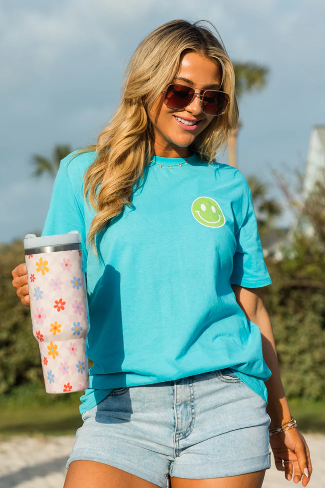 Errrbody At The Pool Aqua Blue Comfort Colors Graphic Tee - Image 2