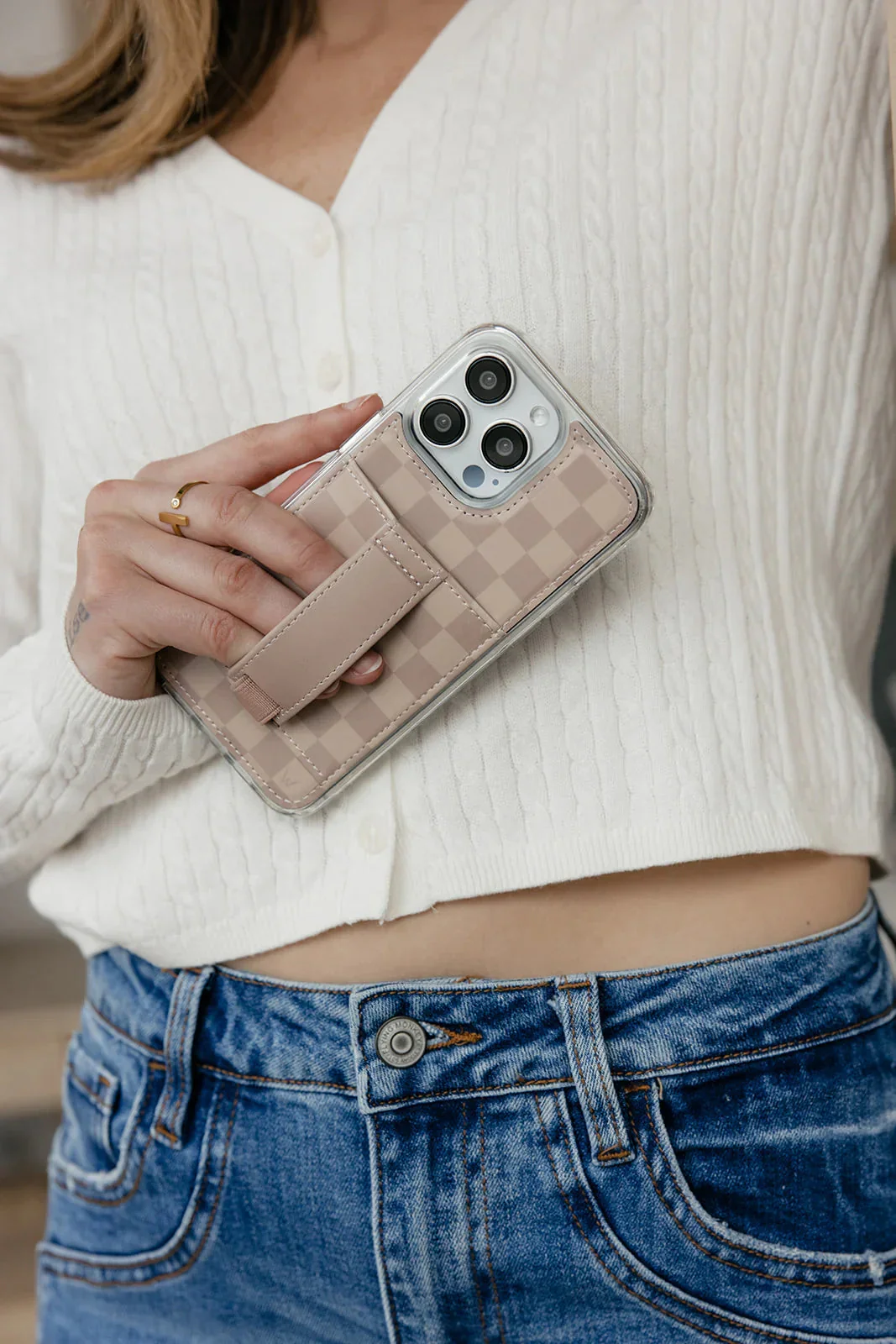 Walli Cases - Espresso Checkered Phone Case - Image 5