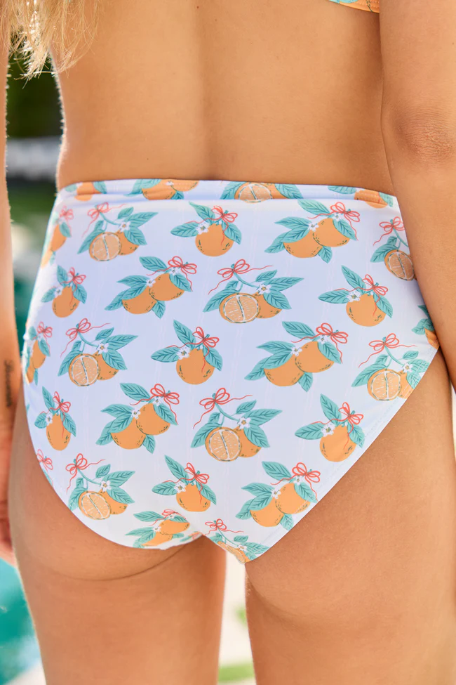 Everyday Fanta-Sea Orange Print Printed Bikini Bottom FINAL SALE - Image 4