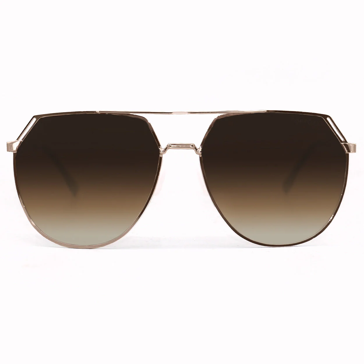TopFoxx Farrah - Brown Tangle Free Aviator Sunglasses - Image 3