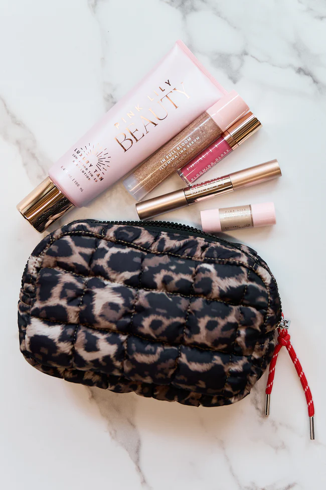 Haylie Leopard Quilted Mini Bag - Image 2