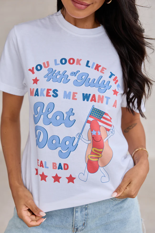 I Look Like the 4th Of July White Comfort Colors Graphic Tee - Image 2