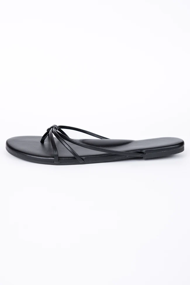 Landry Black Flip Flops SALE - Image 6