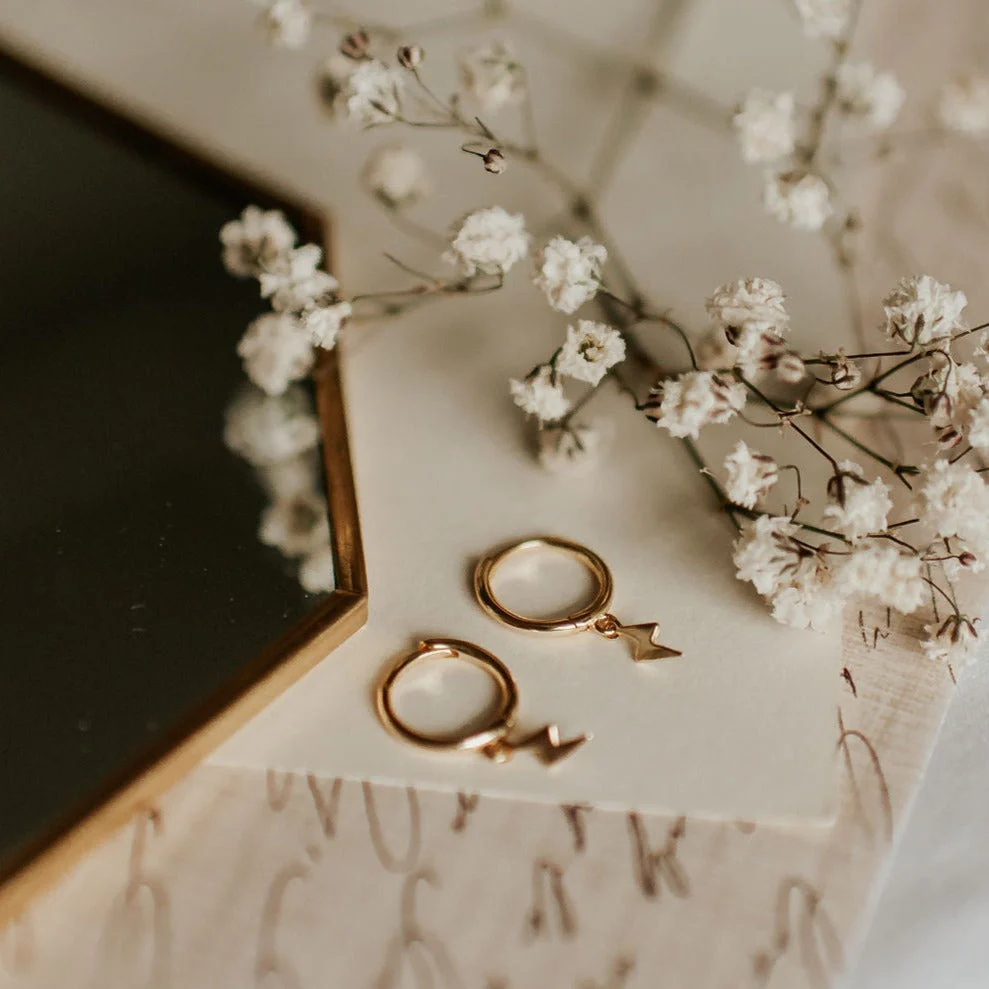 Lightning Hoop Earrings - Image 6