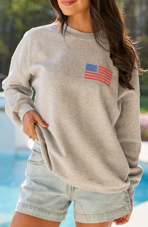 Live Free Light Grey Graphic Sweatshirt - Image 3