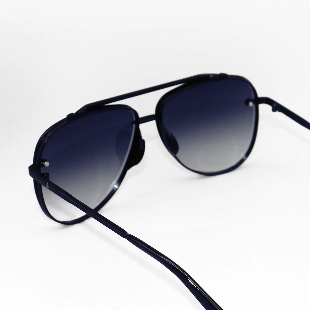 TopFoxx Luna - Tangle Free - Faded Black Aviator Sunglasses - Image 6