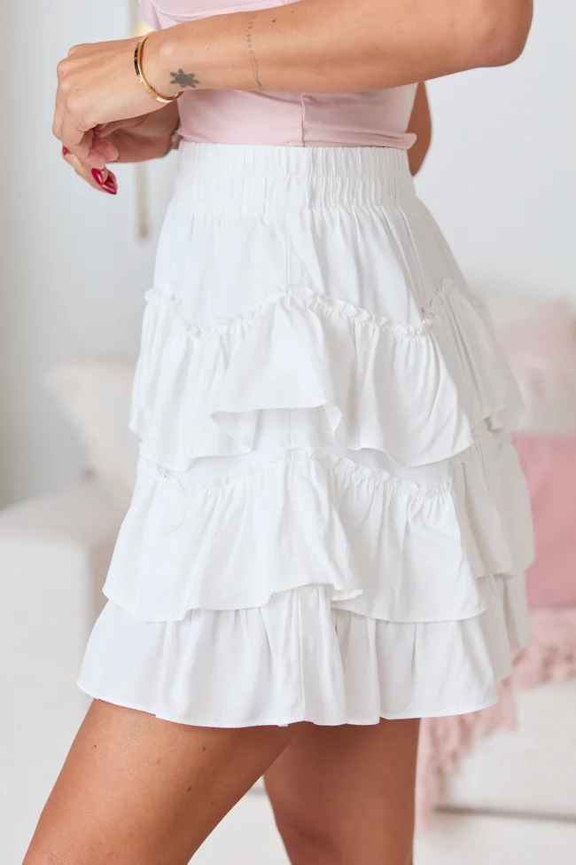 Mckenzie Tiered Solid Skort FINAL SALE - Image 4