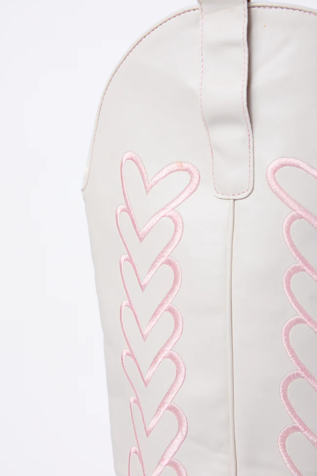 Mila Ivory Heart Cowboy Boots - Image 6