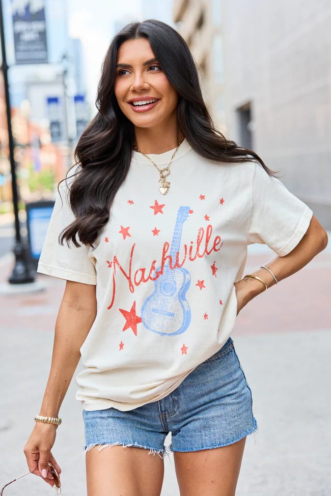 Nashville Star Ivory Comfort Colors Graphic Tee - Image 5