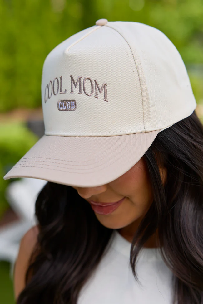 Cool Mom Beige Trucker Hat - Image 3