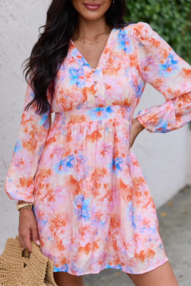 Wildflower Dream Floral Long Sleeve Dress - Image 3