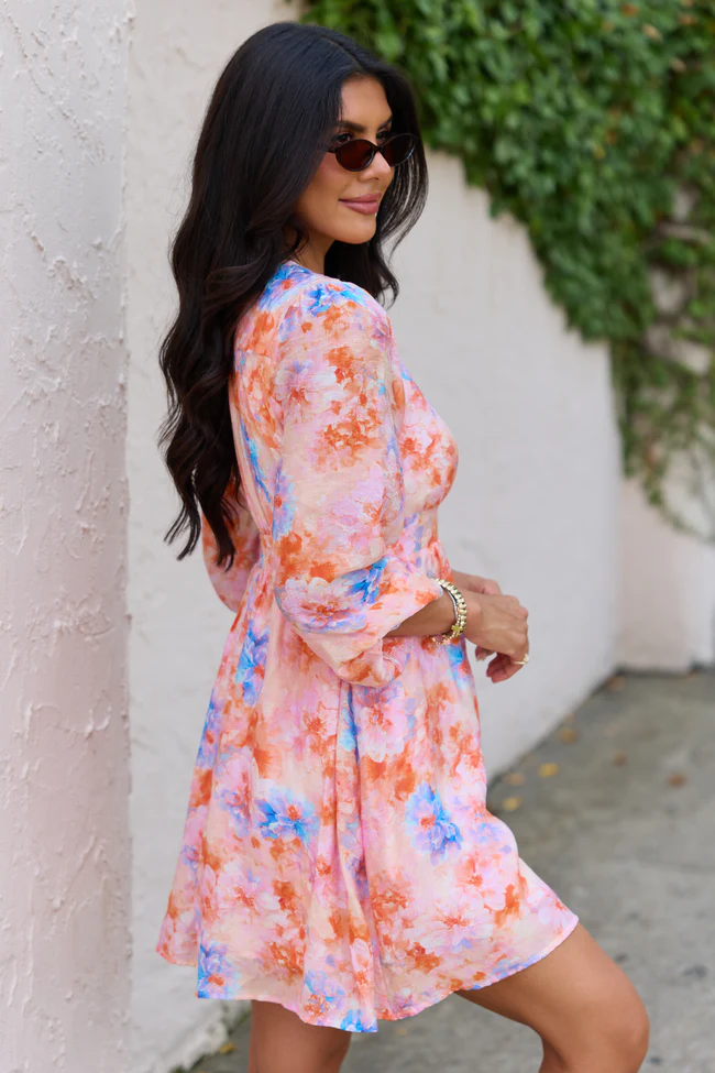 Wildflower Dream Floral Long Sleeve Dress - Image 4
