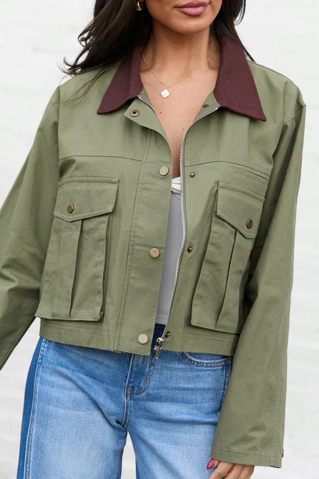 Oakley Crop Canvas Barn Jacket FINAL SALE - Image 5