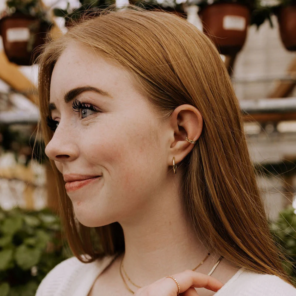 Olivia Essential Hoop Earrings - Image 6
