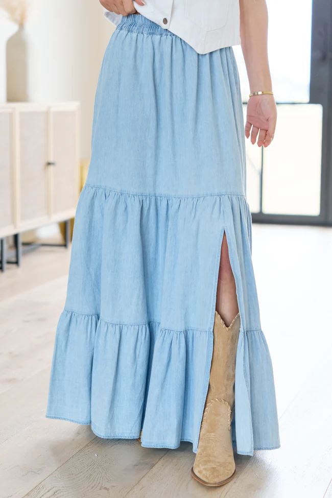 Patricia Chambray Maxi Skirt