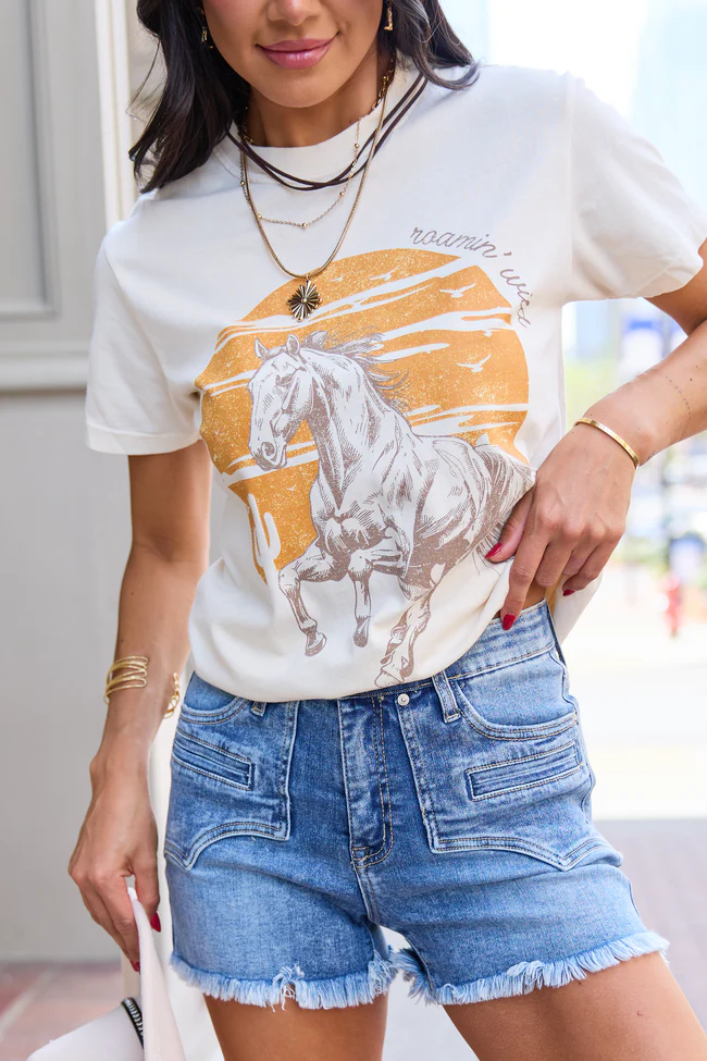 Roamin' Wild Ivory Comfort Colors Graphic Tee - Image 2