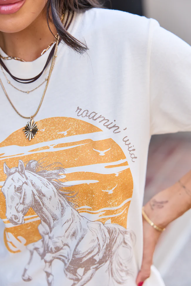 Roamin' Wild Ivory Comfort Colors Graphic Tee - Image 4