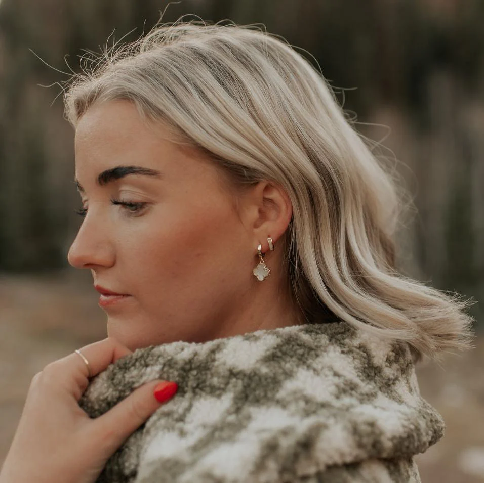 Ruth Pearl Hoop Earrings - Image 5