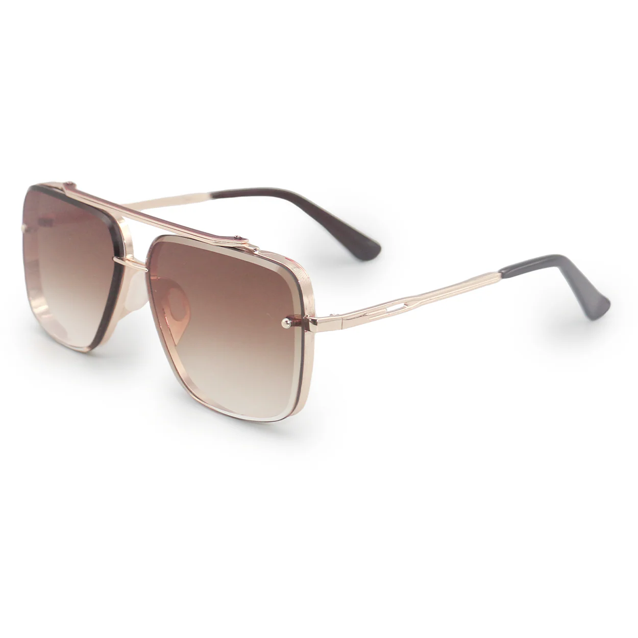 TopFoxx Smaller Bella Coffee - Tangle Free Aviator Sunglasses - Image 6