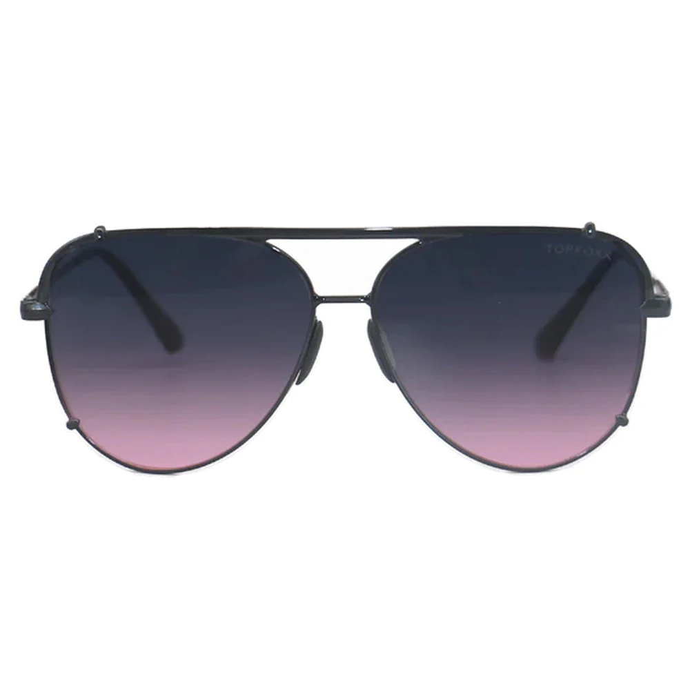 TopFoxx Smaller Cristina - Tangle Free - Faded Purple & Pink Aviator Sunglasses