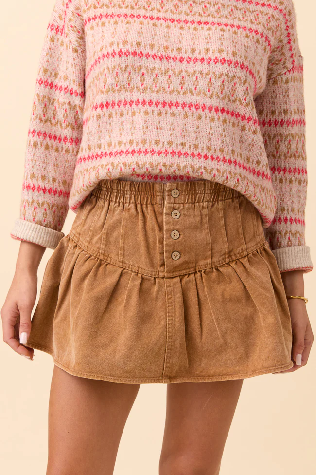 Sophie Brown Ruffle Skort FINAL SALE - Image 3