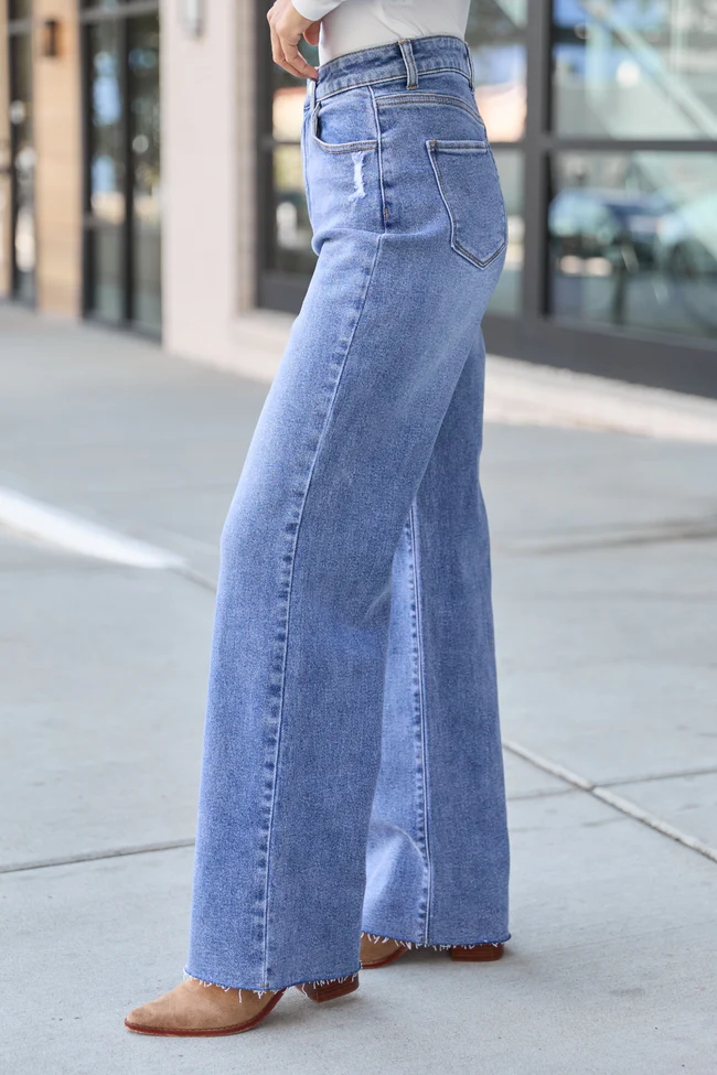 Storm Medium Wash Straight Leg Jeans - Image 4