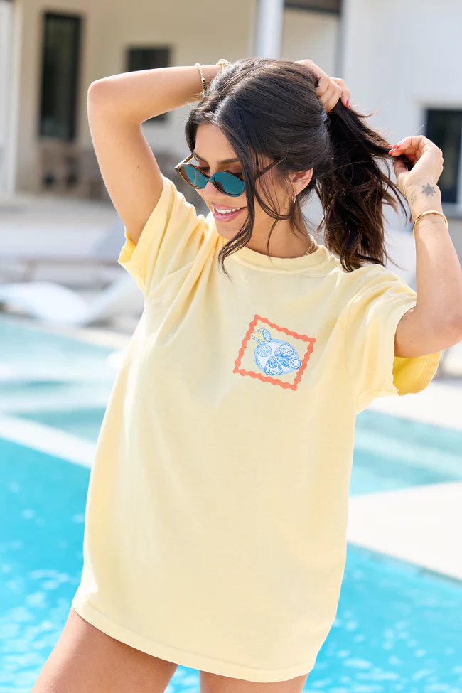 Summer Diet Yellow Comfort Colors Graphic Tee - Image 3